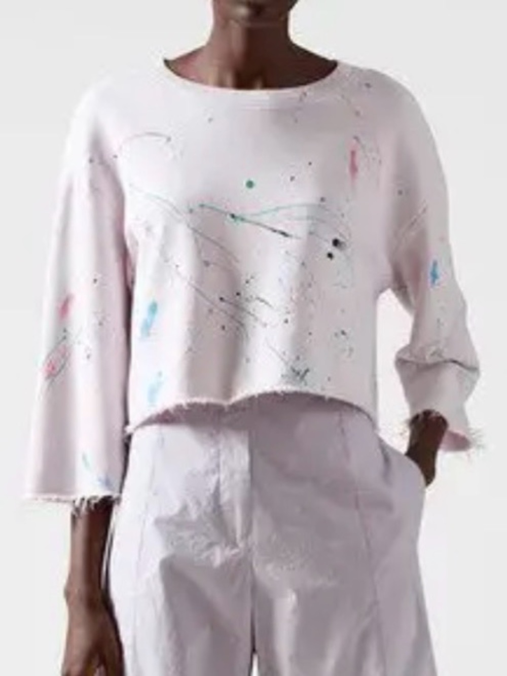 ATM Anthony Thomas Melilo Cropped Sweatshirt